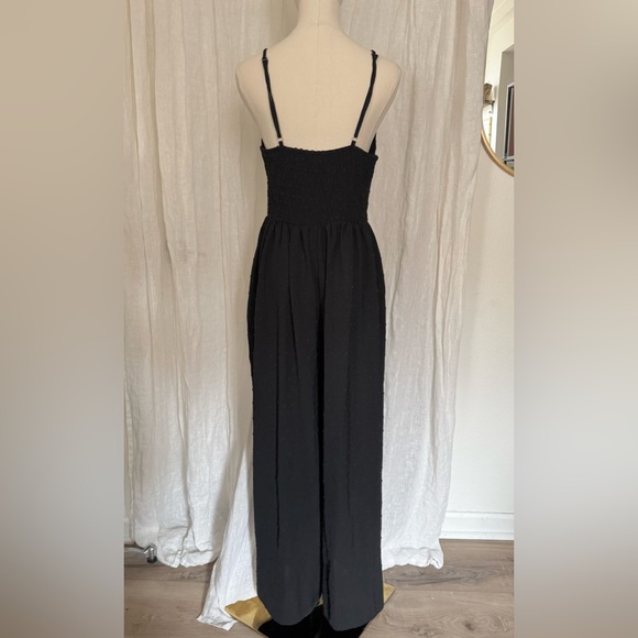 Black Wide Leg Jumpsuit - Picture 2 of 10